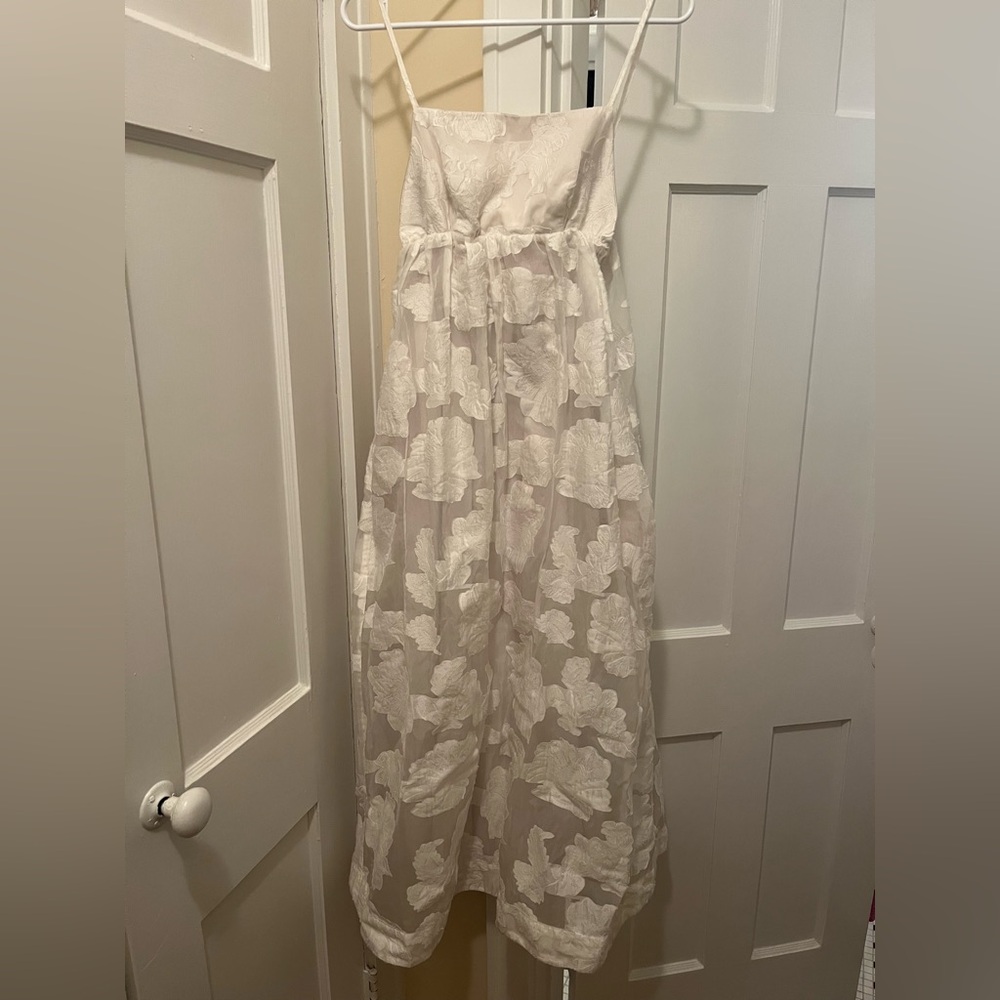 BHLDN Cream Textured Dress